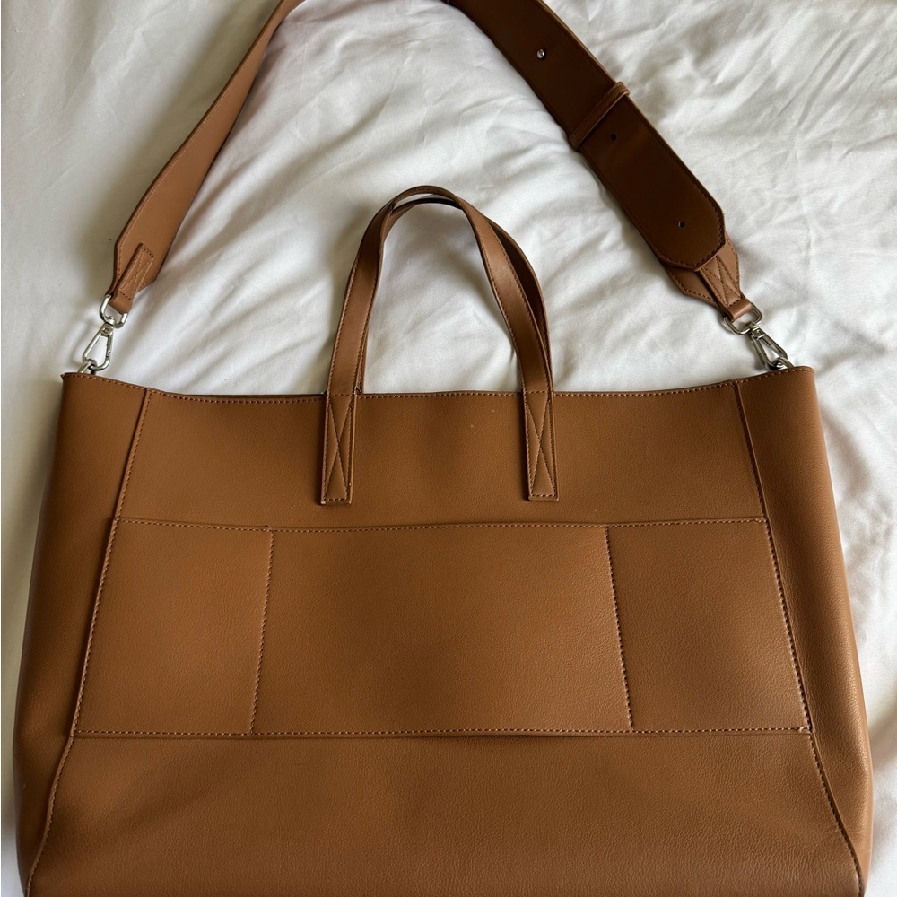 Haven 16" Laptop Tote Bag in Toffee - Picture 3 of 7